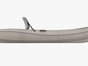 Kayak 02 with paddle Modelo 3D