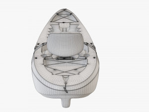 Kayak 02 with paddle Modelo 3D