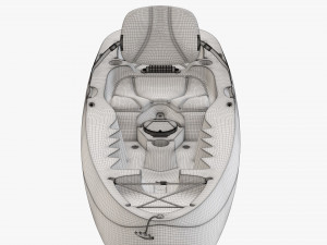 Kayak 02 with paddle Modelo 3D