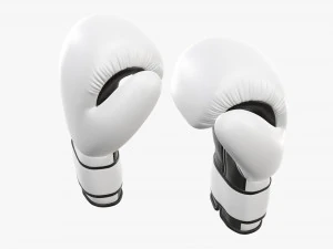 Leather boxing gloves 3D Model