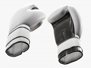 Leather boxing gloves 3D Model