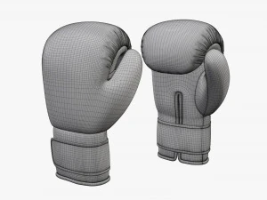 Leather boxing gloves 3D Model