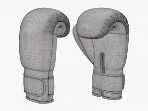 Leather boxing gloves 3D Model