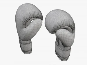 Leather boxing gloves 3D Model