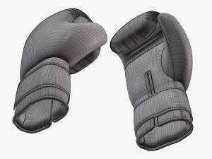 Leather boxing gloves 3D Модель