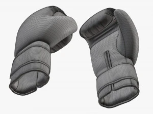 Leather boxing gloves 3D Model