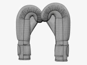 Leather boxing gloves 3D Model