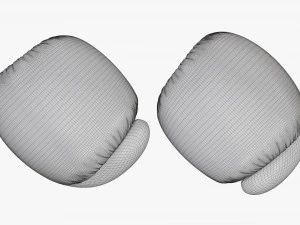 Leather boxing gloves 3D Model