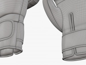 Leather boxing gloves 3D Модель