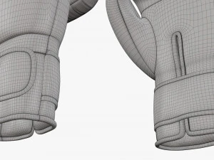 Leather boxing gloves 3D Model