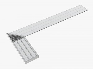 L-shape carpenter ruler 3D 模型