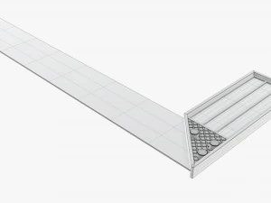 L-shape carpenter ruler 3D Model