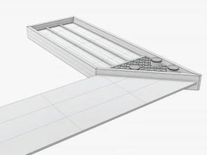 L-shape carpenter ruler 3D Model