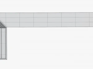 L-shape carpenter ruler 3D Model