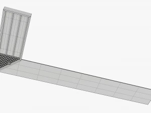 L-shape carpenter ruler 3D Model