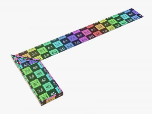 L-shape carpenter ruler 3D Model