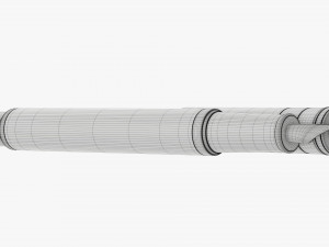 Matte black fountain pen Modelo 3D