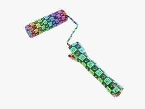 Paint roller 02 3D Model