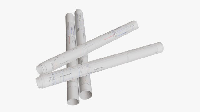 Paper scrolls 01 Modello 3D .c4d .max .obj .3ds .fbx .stl .blend 