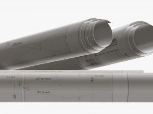 纸卷轴01 3D 模型