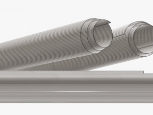 Paper scrolls 01 Modello 3D