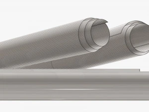 纸卷轴01 3D 模型