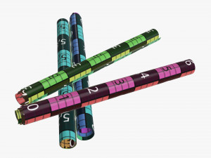 Paper scrolls 01 Modello 3D