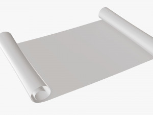 Paper scrolls 02 Model 3D