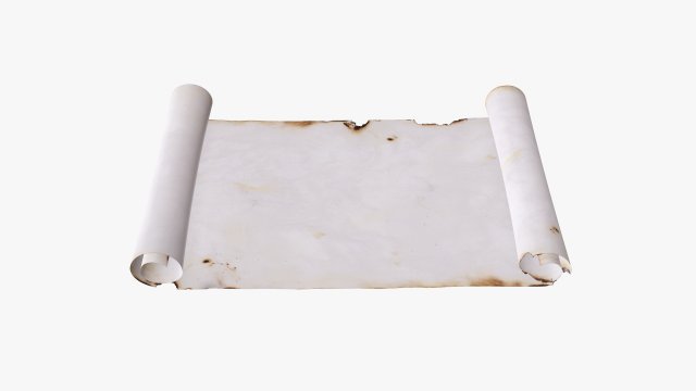 Paper scrolls 03 3D Model .c4d .max .obj .3ds .fbx .stl .blend 