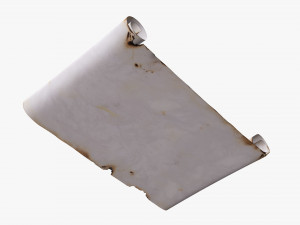 Paper scrolls 03 3D Model