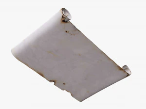 Paper scrolls 03 3D Model