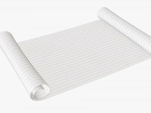 Paper scrolls 03 3D Model