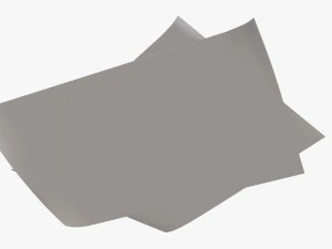 종이 시트 01 3D 모델