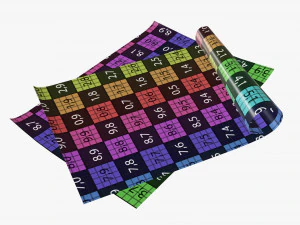 종이 시트 01 3D 모델