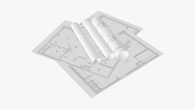 Paper sheets and scrolls 01 3D Model .c4d .max .obj .3ds .fbx .stl .blend 