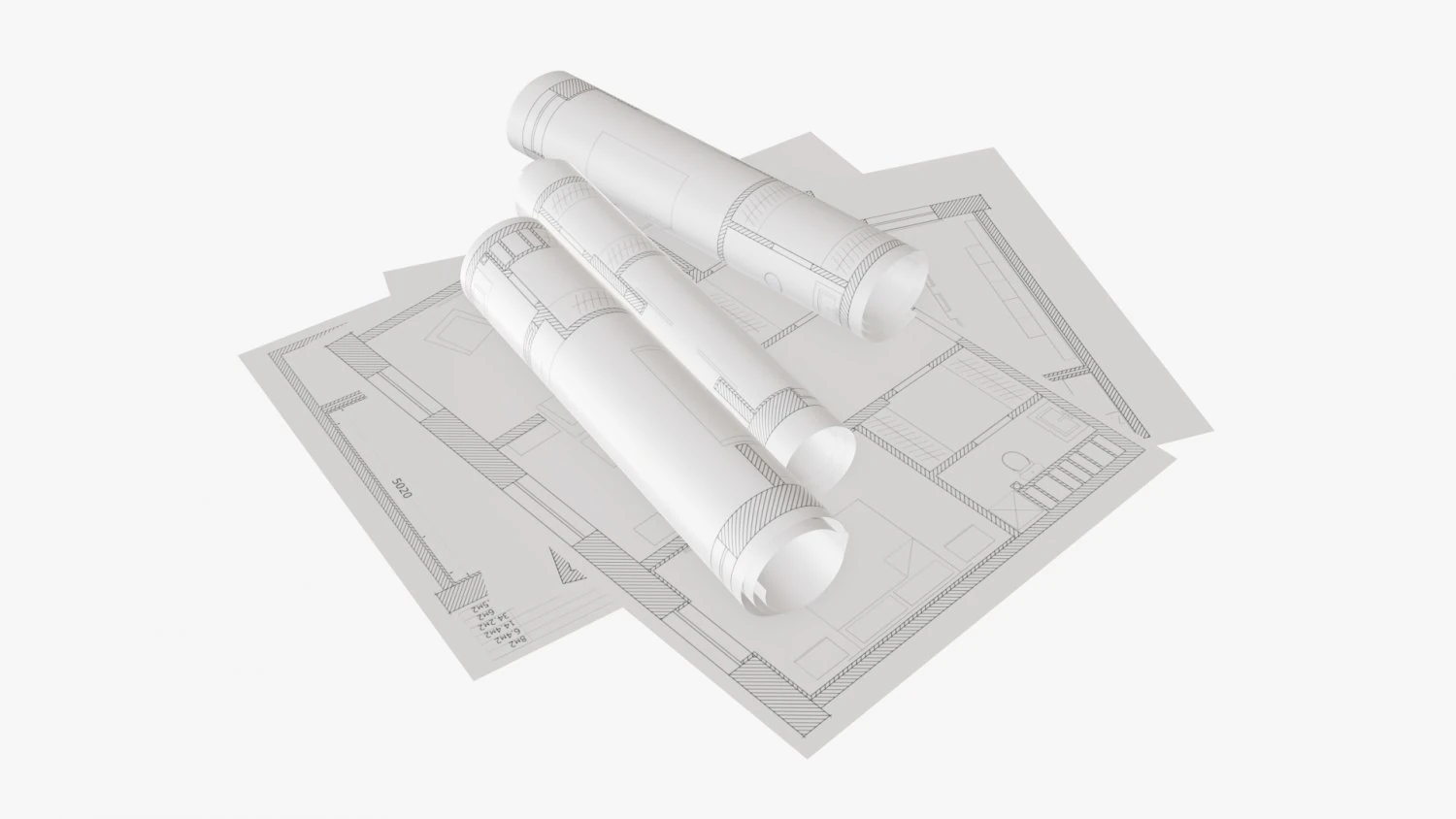 Paper sheets and scrolls 02 3D Model .c4d .max .obj .3ds .fbx .stl .blend 