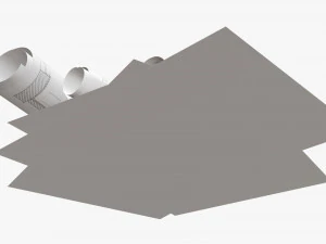 Paper sheets and scrolls 02 3D Model