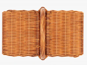 Picnic wicker basket 3D Model