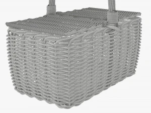 Picnic wicker basket 3D Model