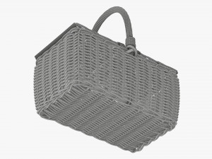 Picnic wicker basket Modelo 3D