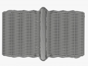Picnic wicker basket Modelo 3D