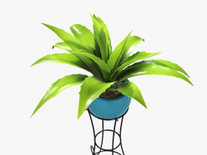 Potted plant 04 on console 3D 模型