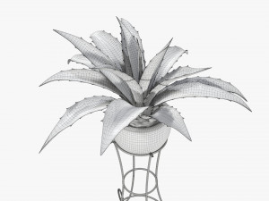 Potted plant 04 on console 3D 模型