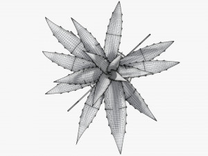 Potted plant 04 on console 3D 模型