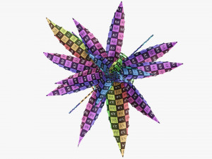 Potted plant 04 on console 3D 模型