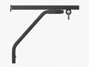 Punch bag wall bracket mount 3D Model