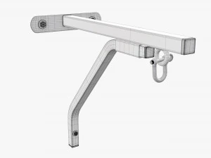 Punch bag wall bracket mount 3D Model