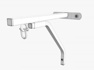 Punch bag wall bracket mount 3D Model