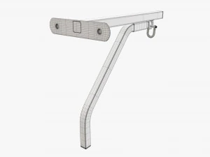 Punch bag wall bracket mount 3D Model