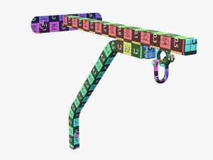 Punch bag wall bracket mount 3D Model